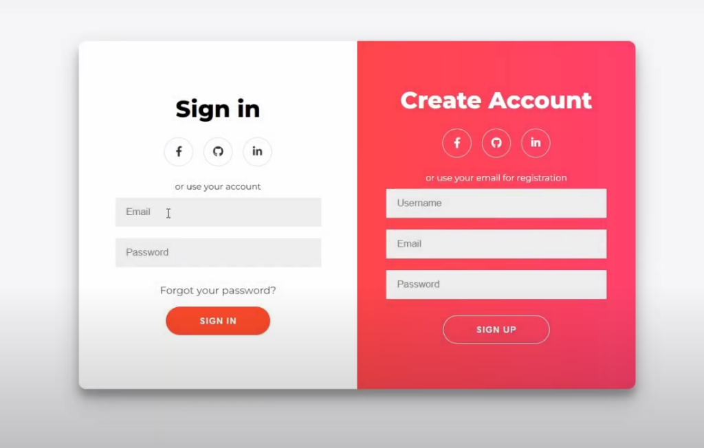 Login and Sign up Form | HTML & CSS only